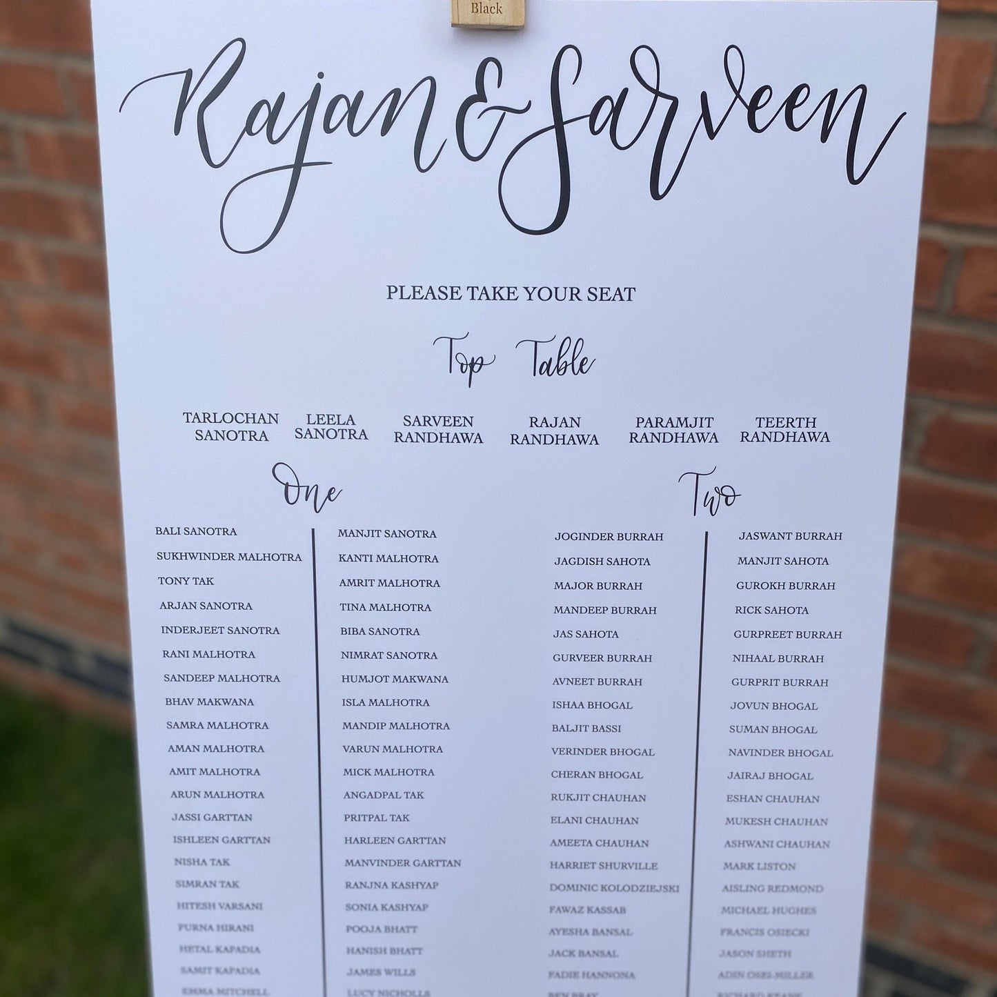 Trestle Table Plan | Wedding Seating Chart | Personalised Seating Plan Sign | Custom Trestle Table Chart | Wedding Sign | A1 Sign | A2 Sign